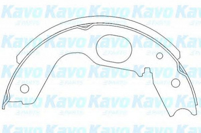 KAVO PARTS kbs6402 -  Комплект тормозных колодок
